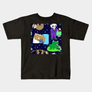 Bedtime Animals Print Kids T-Shirt